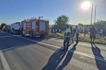 Edirne’de iş yerinde korkutan yangın 