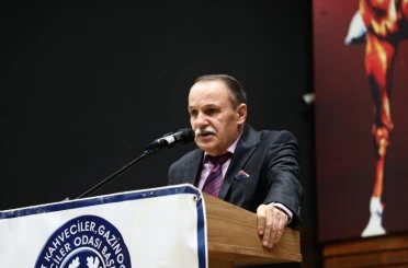 Edremit Kahveciler Odası’nda Mustafa Aydoğan güven tazeledi 