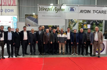 Edremit Ticaret Odası Heyeti, Aydın’da fuara katıldı 