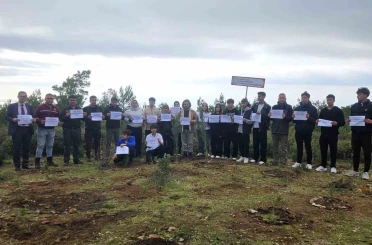 Edremit’te C-130 kazası şehitleri için fidanlar dikildi 