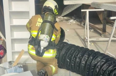 Edremit’te mobilya mağazasında yangın 