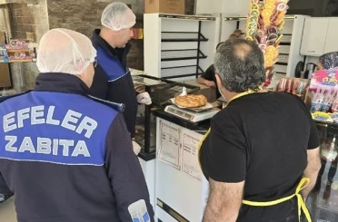 Efeler Belediyesi zabıta ekiplerinden gıda denetimi 