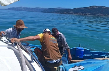 Eğirdir Gölü’nde su ürünleri denetimleri sürüyor 