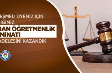 Eğitim-Bir-Sen’in açtığı davada sözleşmeli öğretmenler için emsal karar