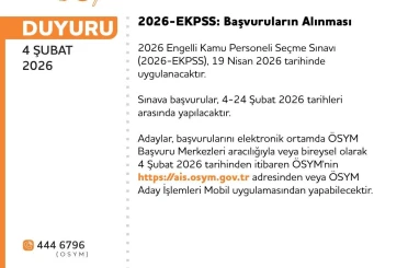 EKPSS 19 Nisan’da yapılacak 