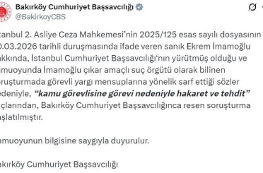 Ekrem İmamoğlu, hakkında "hakaret ve tehdit" suçlarından soruşturma başlatıldı