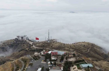 Elazığ sis denizinde kayboldu, ortaya kartpostallık görüntüler çıktı 