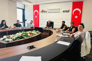 Elazığ’da afet risklerinin azaltılmasına yönelik çalışmalar ele alındı
