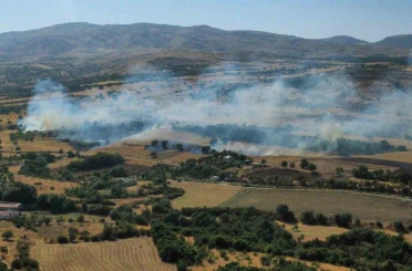 Elazığ’da anız ve bahçe yangını 