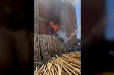 Elazığ’da korkutan yangın