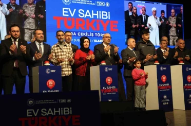 Elazığ’da sosyal konut heyecanı: 3 bin 825 konutun kurası çekildi 