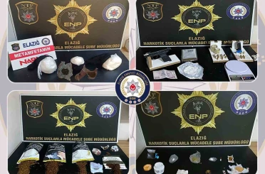 Elazığ’da uyuşturucu operasyonu: 8 şüpheli tutuklandı 