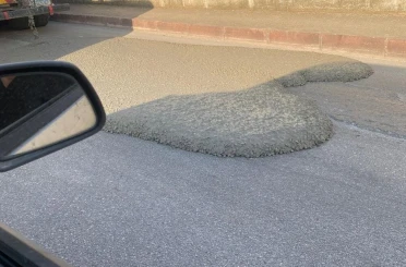 Elazığ’da yola beton döken miksere 668 bin lira ceza kesildi 