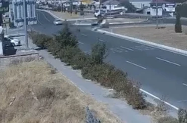 Elazığ’daki kaza güvenlik kameralarına yansıdı 