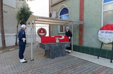 Emekli Binbaşı Özcan Yıldız’a askeri törenle veda 