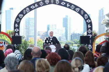 Emine Erdoğan, New York’ta "Anadoludakiler: Kapıların Ardındaki Hazineler" programında konuştu 