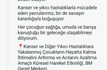 Emine Erdoğan’dan Özbekistan’ın BM’de düzenlediği kanserli çocuklarla ilgili etkinliğe ilişkin video paylaşımı 