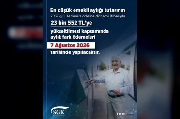 En düşük emekli aylığı fark ödemeleri 7 Ağustos’ta yapılacak 