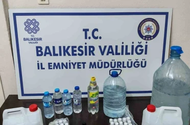 Erdek’te kaçak içki operasyonu 