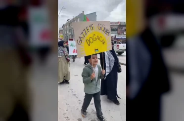 Ereğli'de Filistin'e destek yürüyüşü