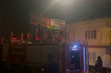 Erzincan’da çatıdaki kedi için itfaiye seferber oldu 