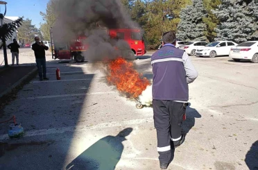 Erzincan’da güvenlik için güç birliği: İşletme binasında acil durum senaryosu uygulandı 