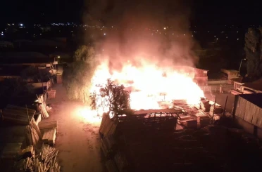 Erzincan’da Keresteciler Sitesinde yangın 