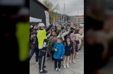 Erzincan’da trafik kuralları uygulamalı anlatıldı