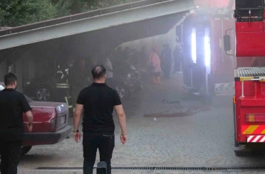 Erzurum Adliyesi’nde yangın: 2 kişi dumandan etkilendi 