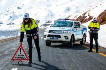 Erzurum kent merkezinde bir ayda 106 trafik kazası 