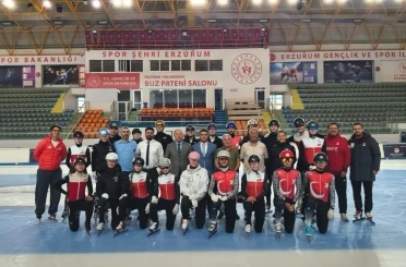 Erzurum’da Uluslararası Short Track Kampı 