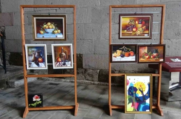 Erzurum’da "Yaşayan değerlerin sanat yolculuğu" sergisine yoğun ilgi 