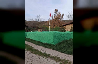 Eşankara Dede türbesinde bakım çalışmaları 