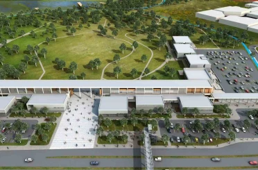 Eski fuar alanına yapılan Sosyal Yaşam Merkezi’nde çalışmalar sürüyor 