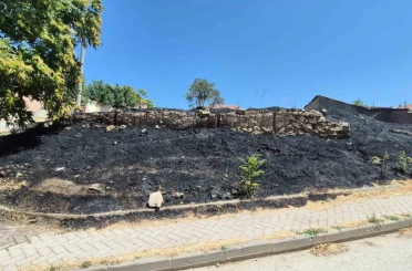 Eskişehir’de otluk alanda çıkan yangın mahalleliyi korkuttu 