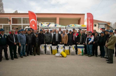 Eskişehir’de üreticilere hise destekli yağlık ayçiçeği tohumu 