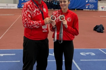 Eskişehirli atletizm sporcusundan Balkan’da altın madalya 
