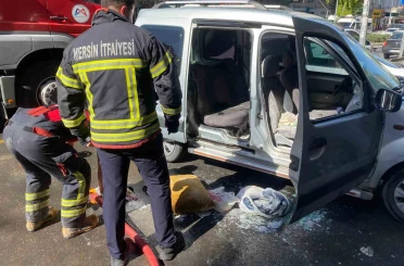 Esnafın zamanında müdahalesi aracın yanmasını önledi 