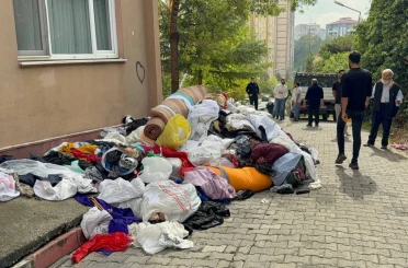 Evden bir kamyon çöp çıktı 