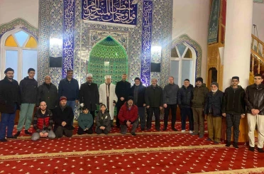 Evliya Çelebi Camii’nde sabah namazı buluşması gerçekleştirildi 