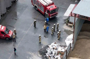 Eyüpsultan’da kimyasal madde paniği: 10 tonluk tankta tepkime meydana geldi 
