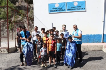 Feke Belediyesinden öğrencilere ücretsiz saç bakımı 
