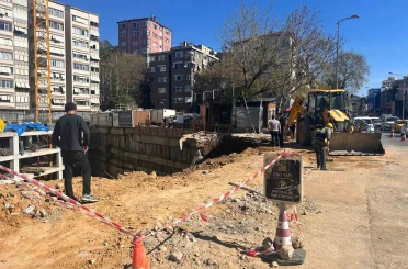 Fenerbahçe Chobani Stadyumu yanında korkutan çökme 