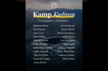 Fenerbahçe’nin Konyaspor maçı kamp kadrosu belli oldu