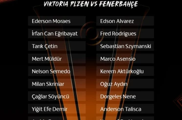 Fenerbahçe’nin Viktoria Plzen maçı kamp kadrosu belli oldu 