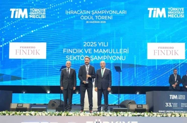 Ferrero Fındık, fındık ve mamulleri sektörünün ihracat şampiyonu oldu 