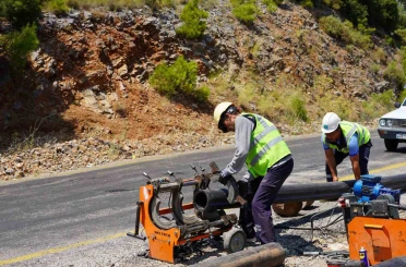 Fethiye Gökçeovacık su isale grup hattı yenileniyor 