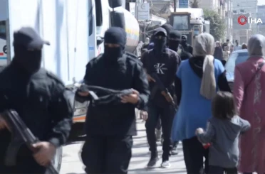 Filistin polisi Gazze’de yeniden görev başında