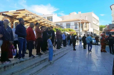 Film sahnesi gibi izlediler 