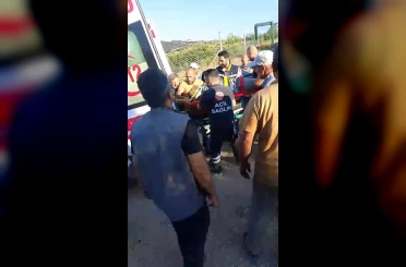 Freni boşalınca hareket eden traktörünün altında kalan sürücü ağır yaralandı 